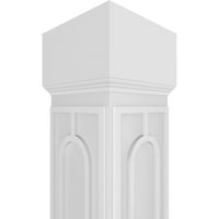 Ekena Millwork 12 W 9'H Craftsman Classic Square non-Konusni Calico Cretwork Column w misija Capital &