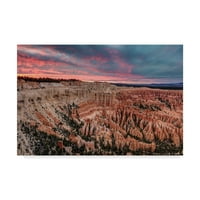Zaštitni znak likovne umjetnosti' Bryce Canyon Sunset ' platno Art Pierre Leclerc