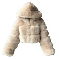 Paptzroi jakna Outerwear SPLICING SPORT HOOD HOOD HOURRY rukav ženski kaput dugačka jakna Oblikovana ženska