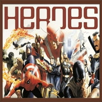 Marvel Comics - Marvel 80. godišnjica - zidni poster heroja, 22.375 34
