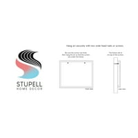 Stupell Industries voli tipografiju scenarija preko meke akvarelne duge Moderna slika bijeli uokvireni