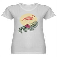 Flamingo Tropska grafička majica u obliku grafičkog oblika žena -Image by Shutterstock, ženska srednja
