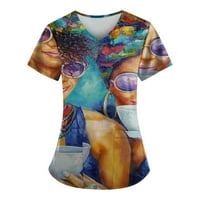 Ženske bluze grafički grafički otisci bluza modne ženske plus ljetne majice kratkih rukava s više boja