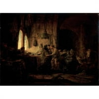 Posterazzi sal prispodobi za radnike u vinogradu Rembrandt Harmensz van Rijn 1606- holandska slikarska država Hermitage Museum Ser Petersburg Rusija Poster Print