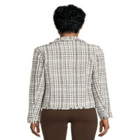Stav nepoznati ženski fensi Tweed strukturirani Sako, veličine XS-XL