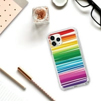 Essentials iPhone Pro futrola za telefon, pruge Rainbow