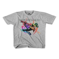 Marvel Spiderman Boys Miles Morales skok i logo kratki rukav grafička majica, 2 pakovanja, veličine 4-18