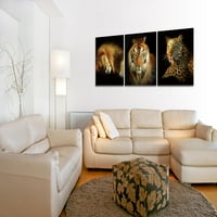 Chic Home Wild Safari Set zamotana platna Zidna umjetnost
