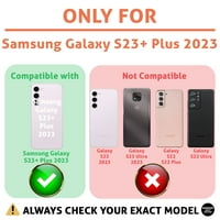 Razgovor s tankim telefonom Kompatibilan je za Samsung Galaxy S23 + Plus, hvatač iz snova, W kaljeno stakleno zaštitnik zaslona, ​​lagana, fleksibilna, SAD