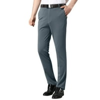 Muške hlače Ležerne prilike čvrste tanke pantalone sa patentnim pantalonama na pantalonama Hlače hlače
