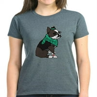CafePress-Hipster Boston terijer - ženska tamna majica