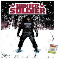 Marvel stripovi - zimski vojnik - zimski vojnik zidni poster sa pushpinsom, 22.375 34