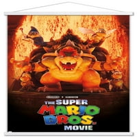 Super Mario Bros. Film - Bowser's World Art Mobilni zidni poster sa magnetnim okvirom, 22.375 34