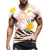 Modna majica za Muške 3D cvijeće tiskara kratkih rukava grafička majica kratkih rukava s dizajnom Streetwear
