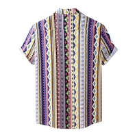 Muška majica Ležerne prilike stilskih tshirts opružnog tiskanog gornjeg poklopca COLLAR dugme Top bluza