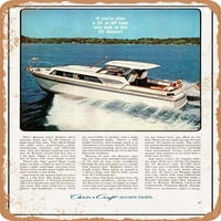 Metalni znak - Chris Craft Roamer Yachts Vintage ad - Vintage Rusty Look