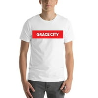 Super crveni blok Grace City kratki rukav pamučna majica s nedefiniranim poklonima