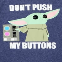 Star Wars Baby Yoda ne pritiskaj moje dugmad grafički paket majica