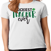 Grafička Amerika Saint Patrick's Dnevna košulja za nastavnike Ženska grafička majica