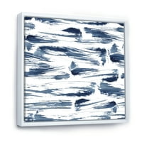 PROIZVODNJA 'Plava apstraktna vodena tekstura' Moderna uokvirena platna zidna umjetnost