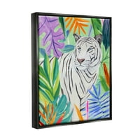 Stupell Živopisna Priroda Tigrova Biljka Ostavlja Životinje I Insekte Slikarstvo Crni Plutač Uokviren Art Print Wall Art