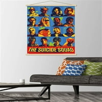 Komični film Sastav samoubistva - rešetki zidni poster sa magnetnim okvirom, 22.375 34