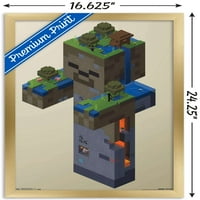 Minecraft - Zombijski močvarni zidni poster, 14.725 22.375