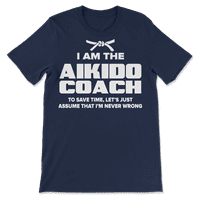 Aikido trenerska majica-pretpostavimo da nikad ne griješim