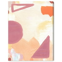 Wynwood Studio Abstract Wall Art Canvas Prints 'Nadreal Poetic' Geometric-Purple, Orange