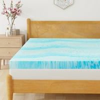 Nadmadrac, Twin Size gel Memory Foam Bed Topper,, za smanjenje pritiska za bol u leđima