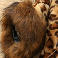 Majice sa dugmadima Leopard dugi srednji kaput zimski ženski klasični ovratnik ženski kaput
