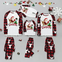 Božić pidžama za porodicu odgovarajući PJs Set klasični karirani Božić odjeća za tinejdžere ženske muške