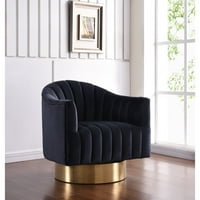 Meridian Furniture Inc Farrah Velvet Accent Stolica