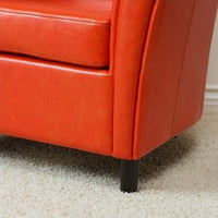 Noble House Jean kožna bačva za klupsku stolicu u narančastoj boji