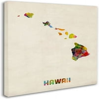 Zaštitni znak Likovna umjetnost mapa Havaja Umjetnost platnenog zida Michaela Tompsetta