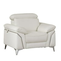 31 Modna bijela kožna stolica