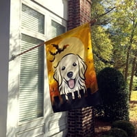 Carolines blaga bb1763chf Halloween Golden Retriever zastava platna veličina kuće velika, višebojna