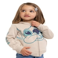 Disney Stitch djevojčice sa patentnim zatvaračem dukserica i majica, Set od 2 komada, veličine 2T-5T