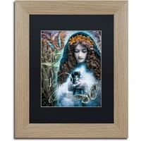 Zaštitni znak Likovna umjetnost secesija Zodijak Djevica Umjetnost platna u boji Pekara crna mat, breza