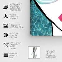 Wynwood Studio modni i Glam zidni umjetnički platneni otisci' spremni za vodeni Neon ' usne - plave, roze