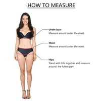 Wendunide Tube Top ženski Bikini visoki struk kontrola stomaka dva kupaćih kostima