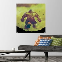 Marvel Comics - Hulk - besmrtna Hulk Zidni poster sa pućimpinima, 22.375 34
