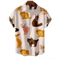 Nova havajska majica za muškarce Slatka psa Bluza s kratkim rukavima labava velika majica Streetweward
