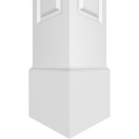 Ekena Millwork 10 W 8'H Craftsman klasični kvadratni ne-Konusni podignuti panel stub sa standardnim kapitalom