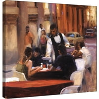 Slike, Cuban Street Cafe, 20x20, dekorativna platna zidna Umjetnost
