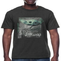 Ratovi zvijezda Mandalorijanska muška i velika Muška grafička majica Baby Yoda Grunge, veličine s-3XL,