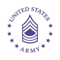 - Glavni narednik naljepnica za čin američke vojske naljepnica izrezana-samoljepljivi vinil-otporan na