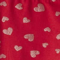 Dječje mjesto Djevojke blistaju srčano-duljine nogavice za Valentinovo, veličina XS-XXL