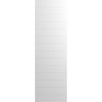Ekena Millwork 18 W 58 H True Fit PVC horizontalni šlag Moderni stil fiksne kapke, nedovršeno