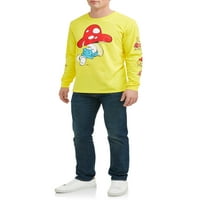 Smurfs Muška grafička majica dugih rukava, do veličine 2XL